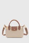 Zoozie Bags Bolso de hombro de cuero PU Crema